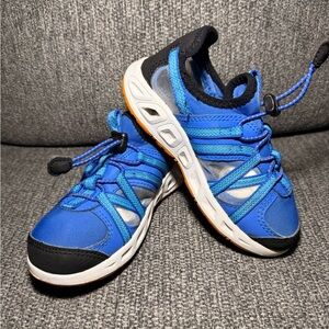 Columbia Kids Okolona Trail hiking water Shoes Royal Blue Mesh upper size 11